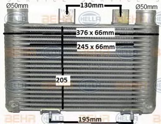 Интеркулер BEHR HELLA SERVICE 8ML 376 900-571