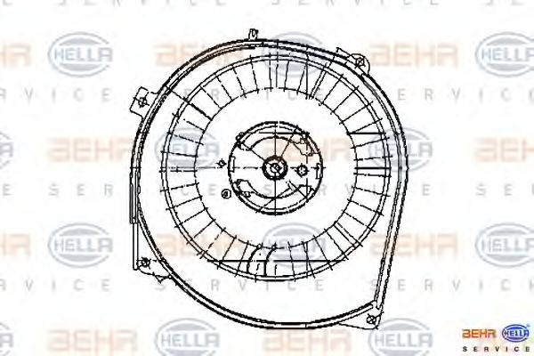 Вентилятор салона BEHR HELLA SERVICE 8EW009159321