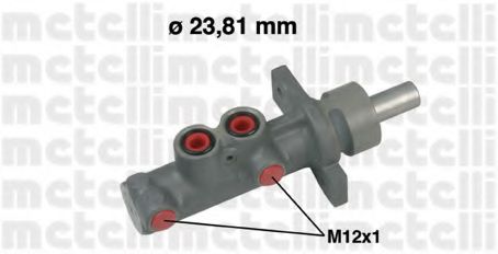 Главный тормозной цилиндр METELLI 05-0635