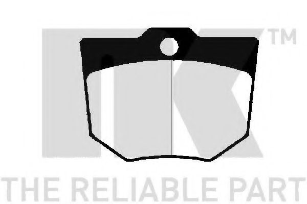 Комплект тормозных колодок, дисковый тормоз NK 52143