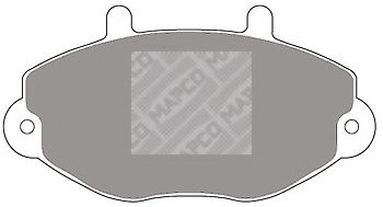 Комплект тормозных колодок, дисковый тормоз MAPCO 6381