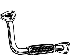 Труба выхлопного газа TESH 301356