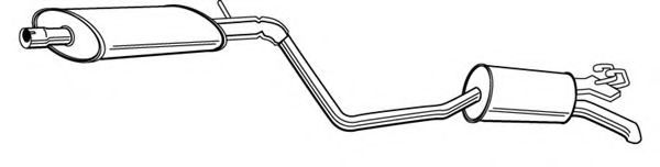 Глушитель выхлопных газов конечный FONOS 610615