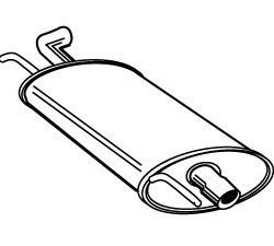 Глушитель выхлопных газов конечный FONOS 618526