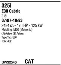 Система выпуска ОГ FONOS BW32540