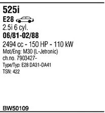 Система выпуска ОГ FONOS BW50109