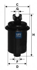 Топливный фильтр UFI 31.551.00