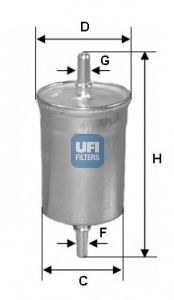 Топливный фильтр UFI 31.627.00