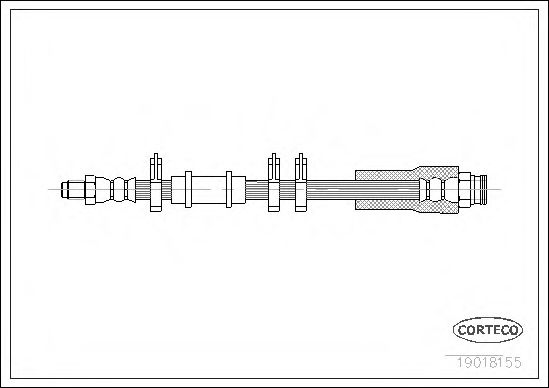 Тормозной шланг CORTECO 19018155