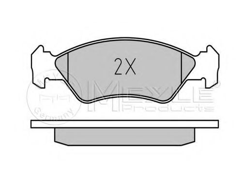 Комплект тормозных колодок, дисковый тормоз MEYLE 21203