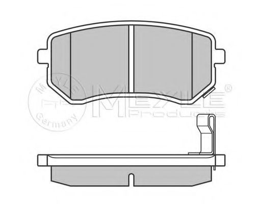 Комплект тормозных колодок, дисковый тормоз MEYLE 24276