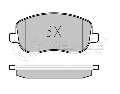 Комплект тормозных колодок, дисковый тормоз MEYLE 20261