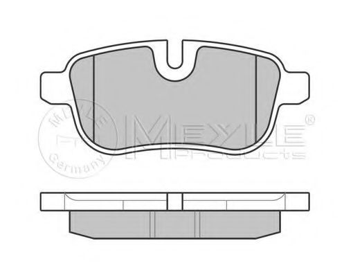 Комплект тормозных колодок, дисковый тормоз MEYLE 24559
