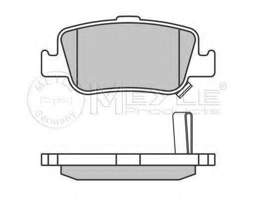Комплект тормозных колодок, дисковый тормоз MEYLE 24664