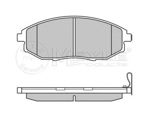 Комплект тормозных колодок, дисковый тормоз MEYLE 24866