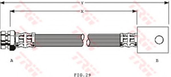 Тормозной шланг TRW PHA320