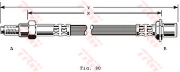 Тормозной шланг TRW PHB161