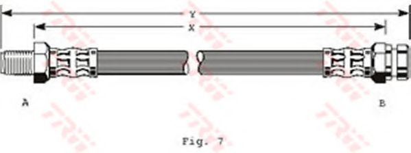 Тормозной шланг TRW PHB203