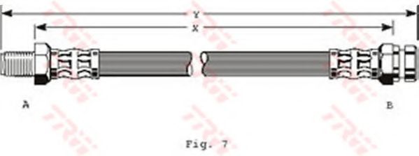 Тормозной шланг TRW PHB243