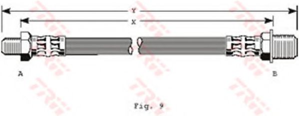 Тормозной шланг TRW PHC236