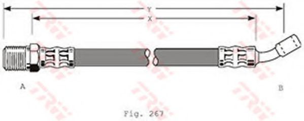 Тормозной шланг TRW PHD147