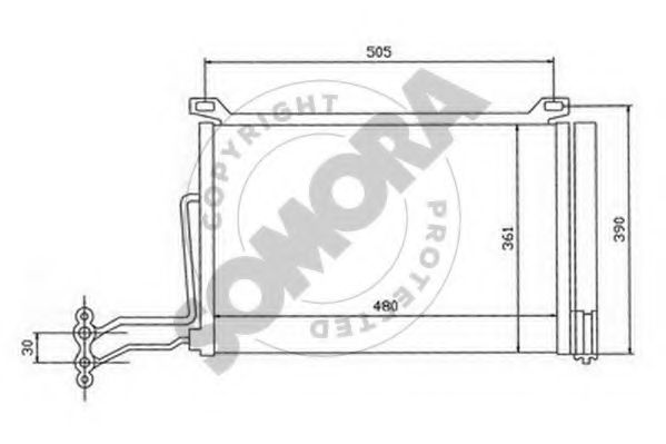 Конденсатор, кондиционер SOMORA 040060A