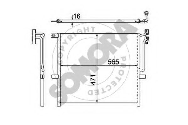 Конденсатор, кондиционер SOMORA 044060