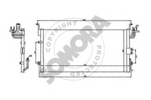 Конденсатор, кондиционер SOMORA 117060A
