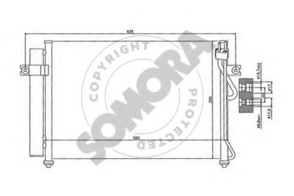 Конденсатор, кондиционер SOMORA 130560C