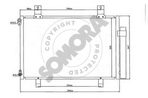 Конденсатор, кондиционер SOMORA 301560
