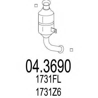 Катализатор MTS 04.3690