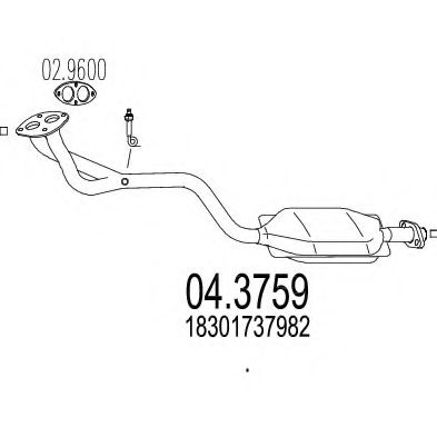 Катализатор MTS 04.3759