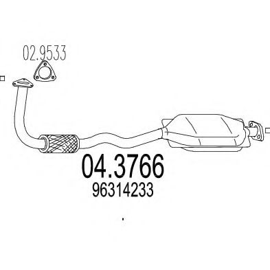 Катализатор MTS 04.3766