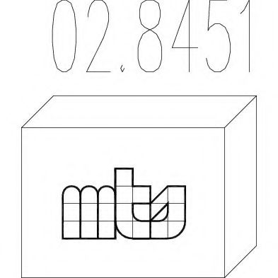 Монтажный комплект, глушитель MTS 028451