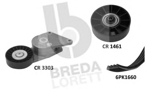 Поликлиновой ременный комплект BREDA  LORETT KCA0008