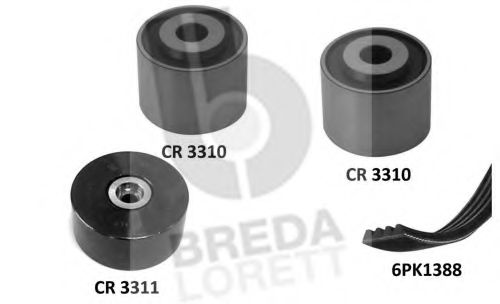 Поликлиновой ременный комплект BREDA  LORETT KCA0015