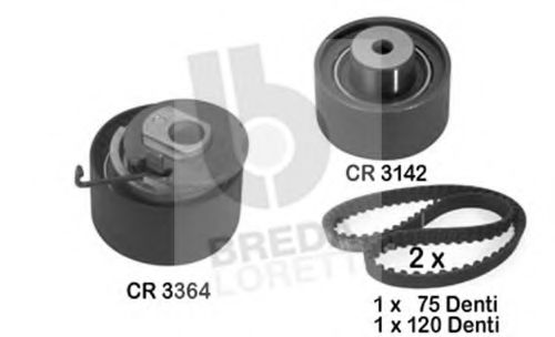 Комплект ремня ГРМ BREDA  LORETT KCD0073