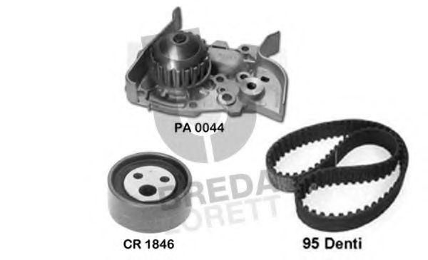Водяной насос + комплект зубчатого ремня BREDA  LORETT KPA0057B