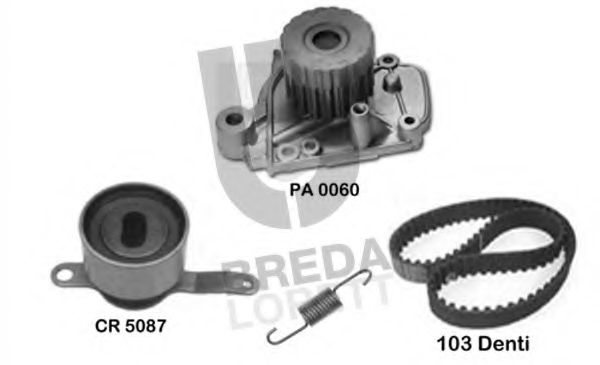 Водяной насос + комплект зубчатого ремня BREDA  LORETT KPA0175B