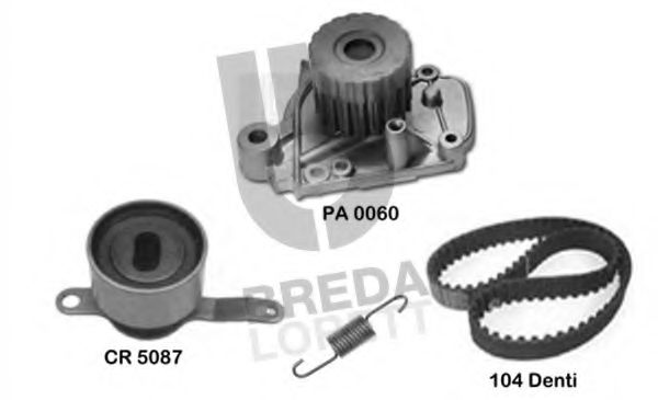 Водяной насос + комплект зубчатого ремня BREDA  LORETT KPA0176A