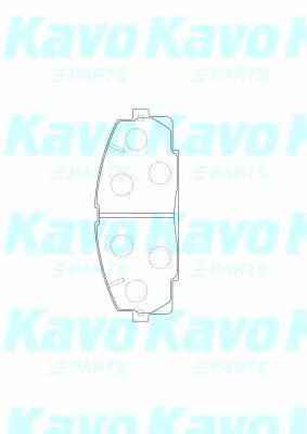 Комплект тормозных колодок, дисковый тормоз KAVO PARTS BP-9135