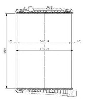 Радиатор, охлаждение двигателя NRF 509616