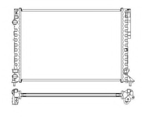 Радиатор, охлаждение двигателя NRF 58242