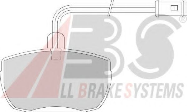 Комплект тормозных колодок, дисковый тормоз A.B.S. 36124/1