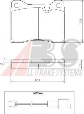 Комплект тормозных колодок, дисковый тормоз SPIDAN 30099