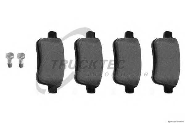 Комплект тормозных колодок, дисковый тормоз TRUCKTEC AUTOMOTIVE 02.35.447