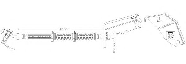 Тормозной шланг REMKAFLEX 3804