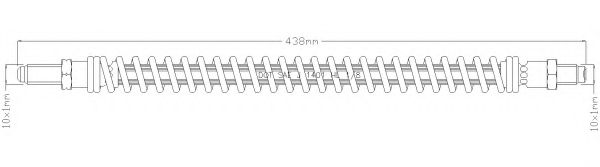 Тормозной шланг REMKAFLEX 3806