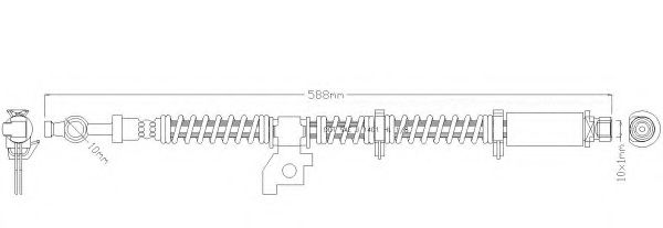 Тормозной шланг REMKAFLEX 3814