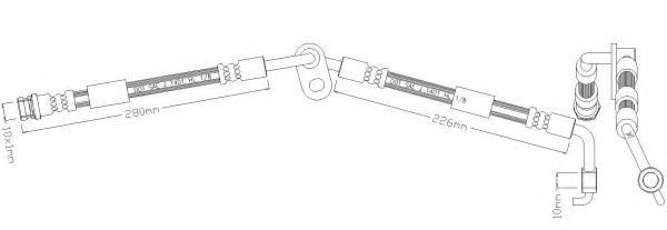 Тормозной шланг REMKAFLEX 5194